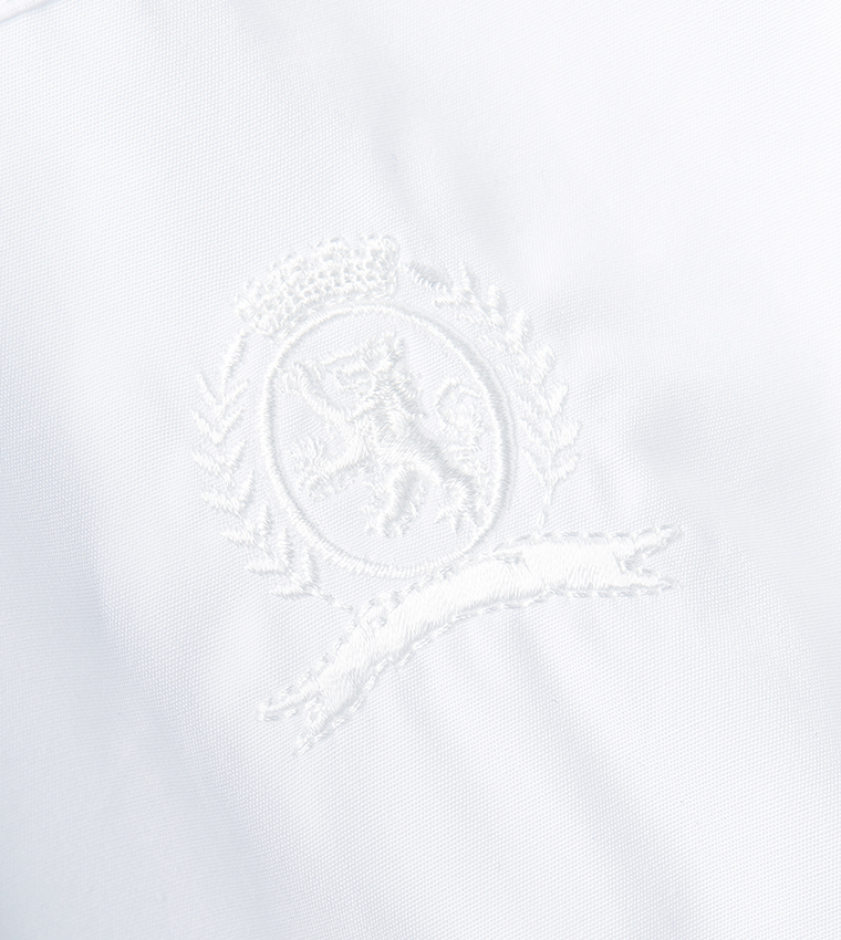 Logo Detail Pleated Mini Dress