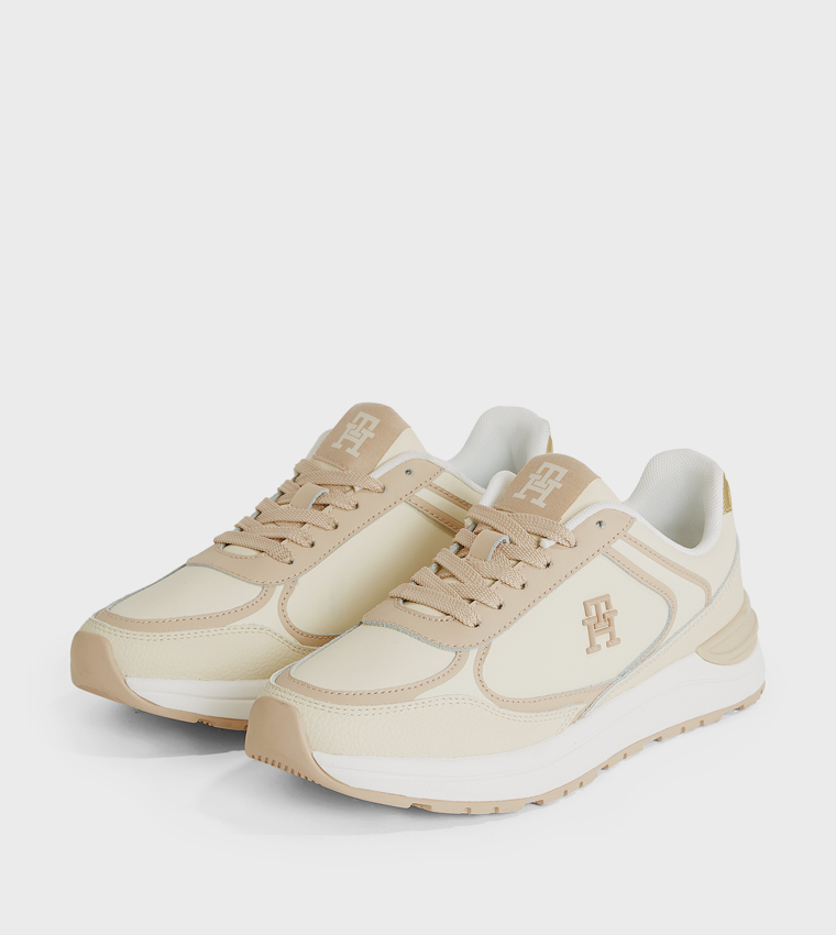 Logo Detail Lace-Up Sneakers