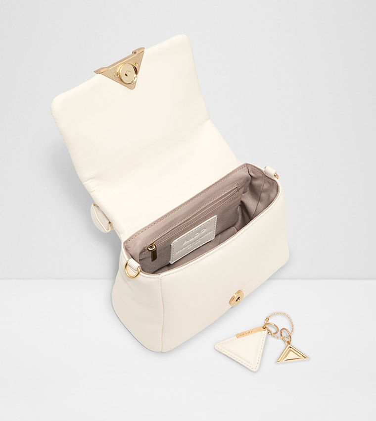 TOPLUXE Textured Flap Top-Handle Bag