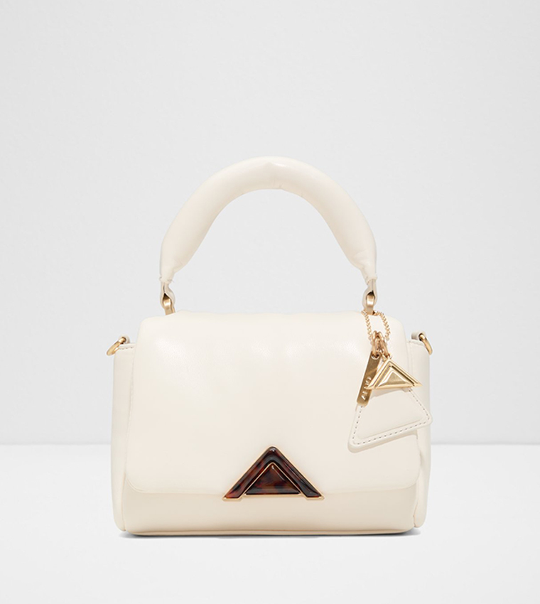 TOPLUXE Textured Flap Top-Handle Bag