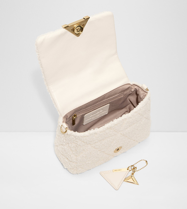TOPLUXE Textured Flap Top Handle Bag