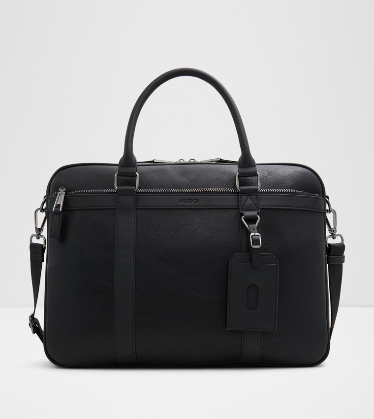 Buy Aldo TOURNEUR Textured Laptop Bag In Black 6thStreet Bahrain