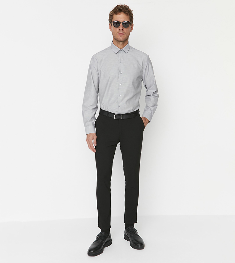 Slim Fit Formal Trousers