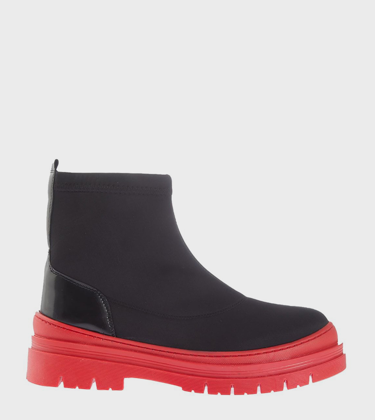 Color Block Ankle Boots
