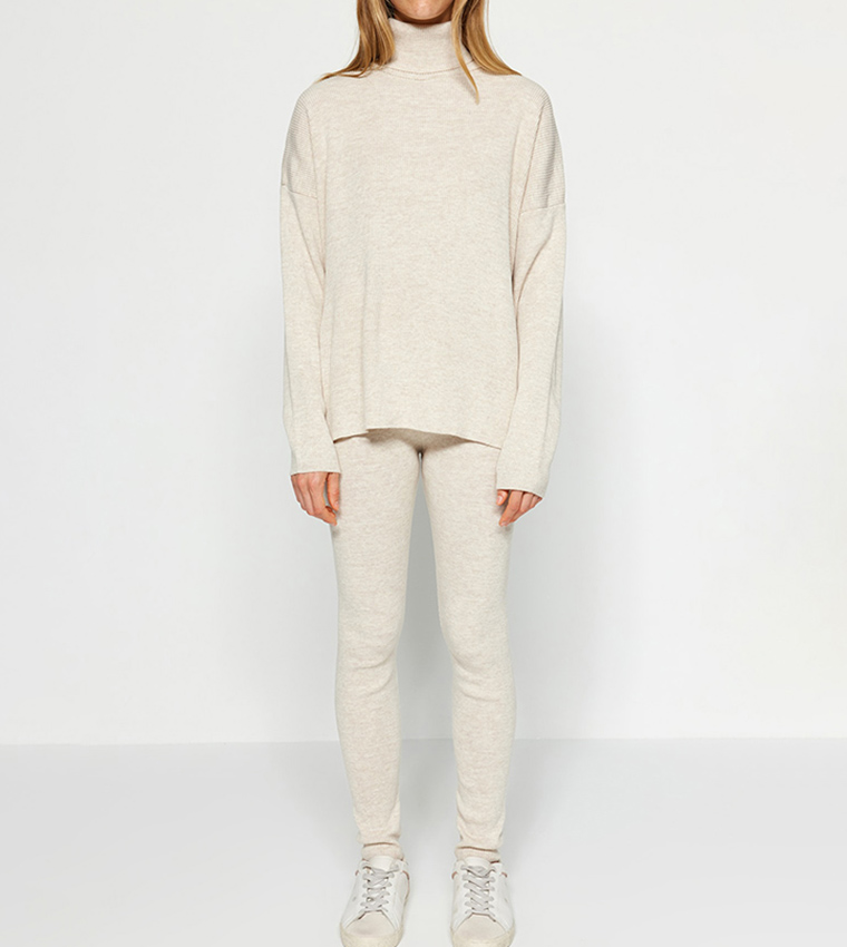 Solid Long Sleeves Co-Ord Set