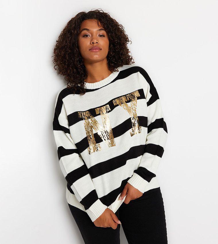 Sweater with sales print