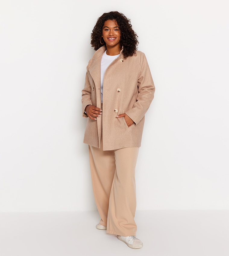 Pant suit clearance with long coat