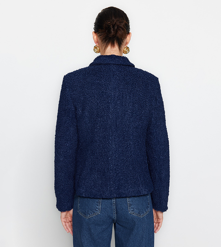 Pocket Detail Long Sleeves Coat