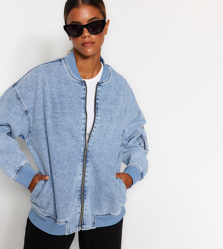 Denim store parka women's