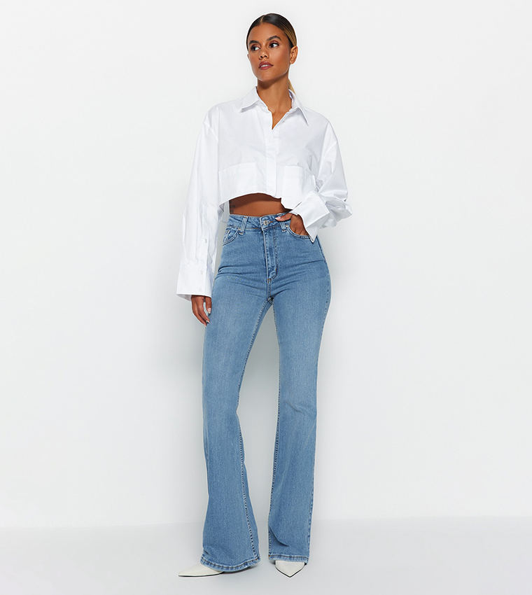 High waist shop flared jeans