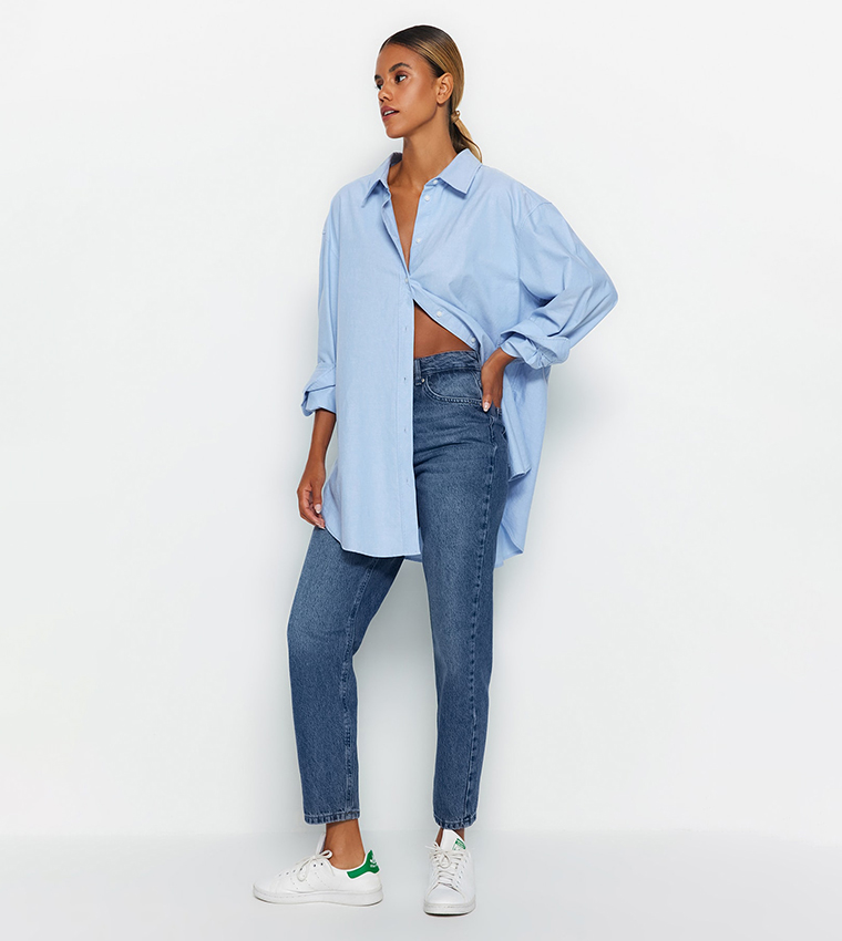 High Waist Mom Fit Jeans