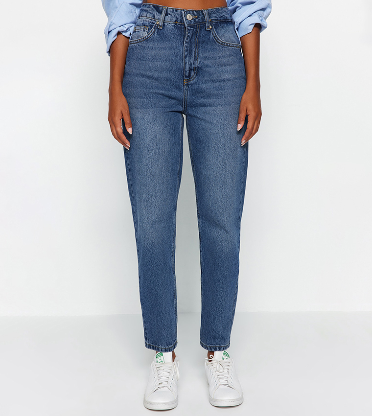 High Waist Mom Fit Jeans
