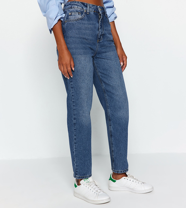 High Waist Mom Fit Jeans