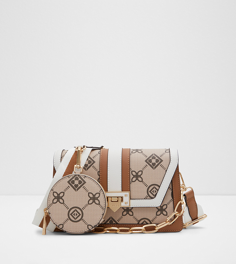TRAVELLY Patterned Crossbody Bag with Coin Pouch