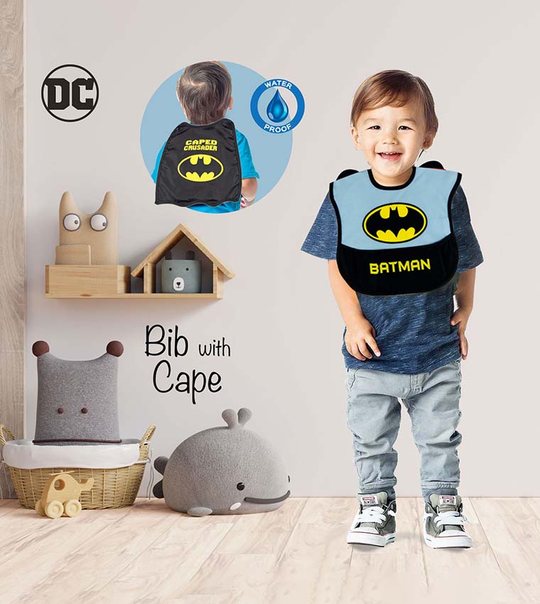 Warner Bros. Batman Baby Bibs with Capes