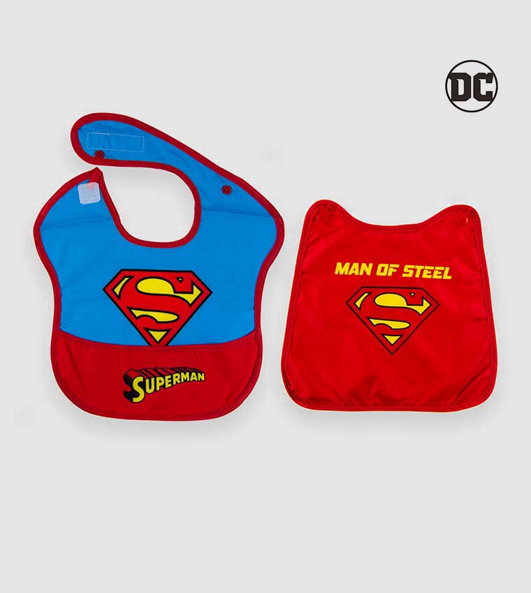 Warner Bros. Superman Baby Bibs with Capes