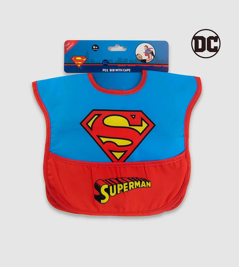 Warner Bros. Superman Baby Bibs with Capes