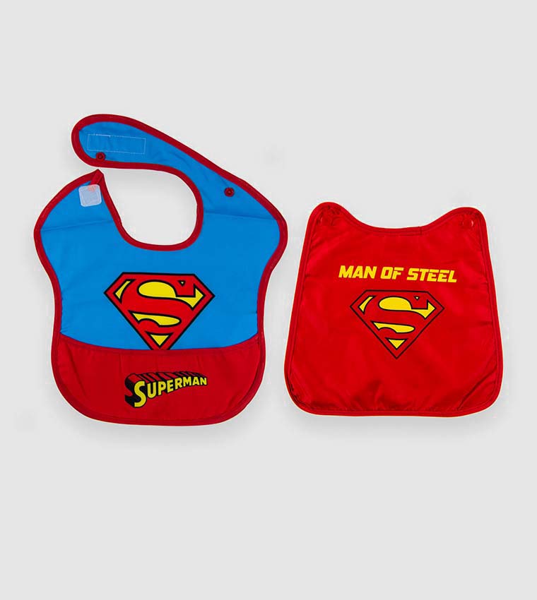 Warner Bros. Superman Baby Bibs with Capes