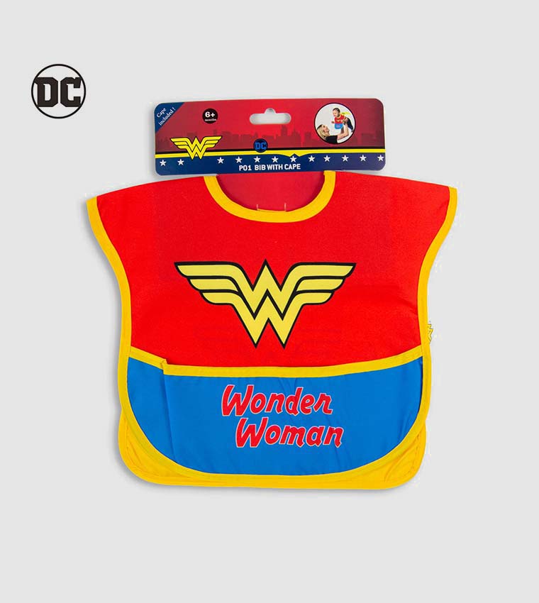 Warner Bros. Wonder Woman Baby Bibs with Capes 