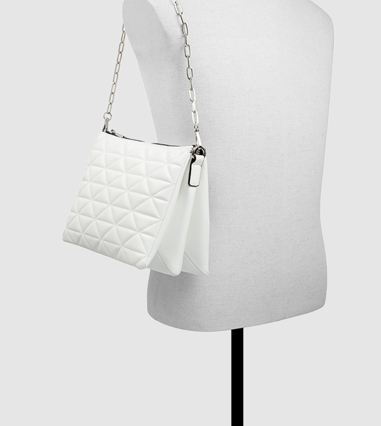 Buy Call It Spring Quilted Flap Cross Body Bag In White