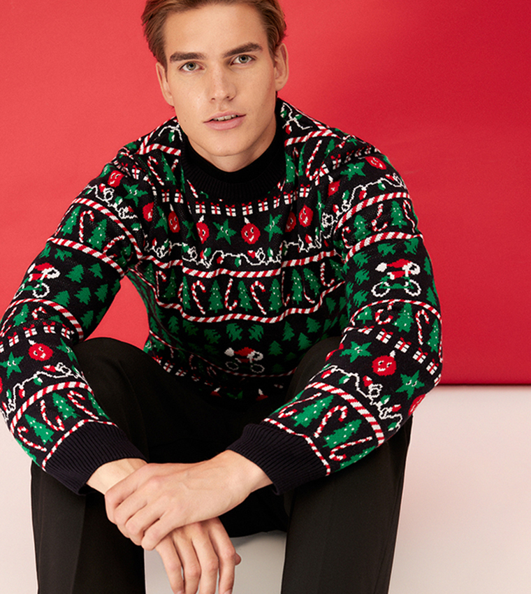 Mens Christmas Misspap Christmas Jumper Buy Trendyol Outlet
