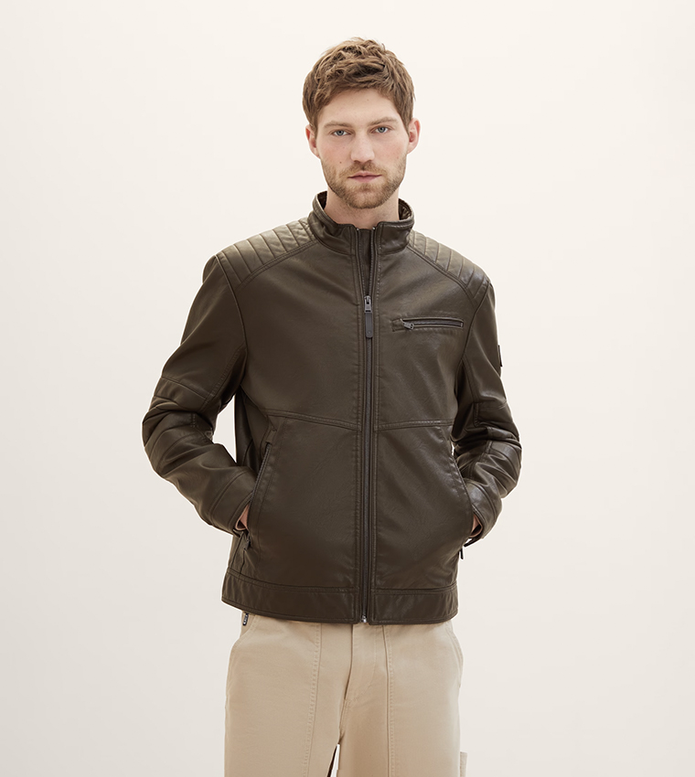 Faux Leather Biker Jacket