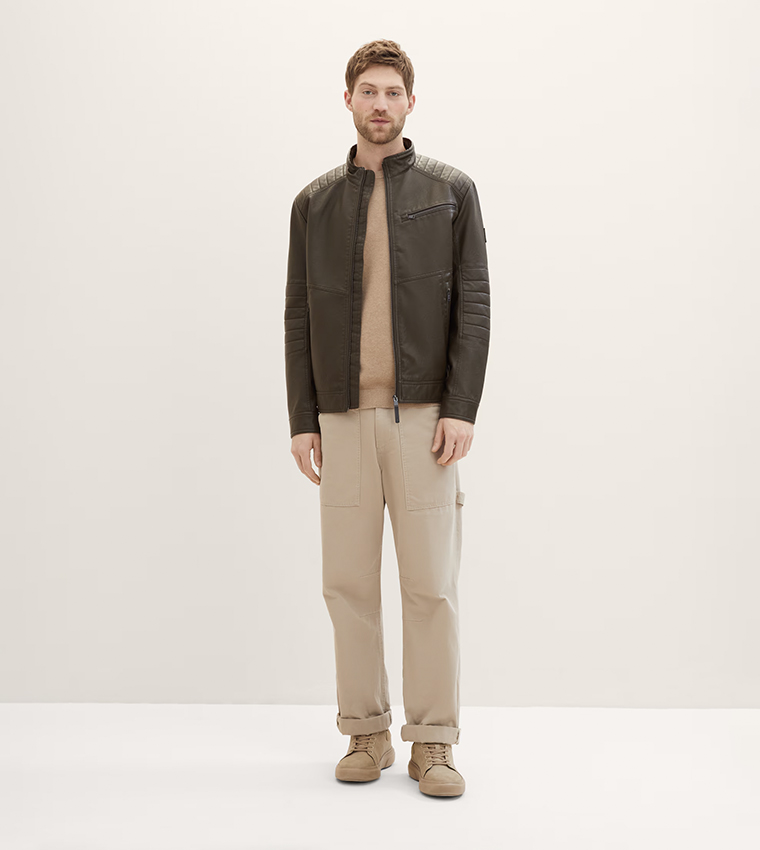 Faux Leather Biker Jacket