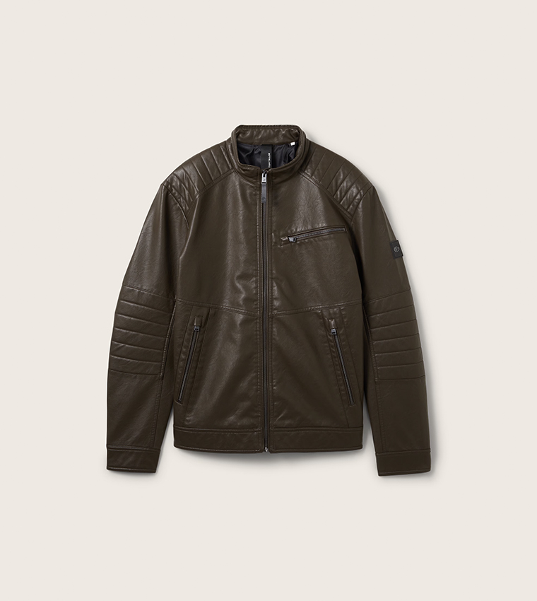 Faux Leather Biker Jacket