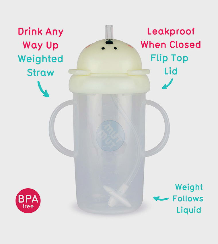 Series 3 Large Polar Bear Tippy Up Cup with Weighted Straw