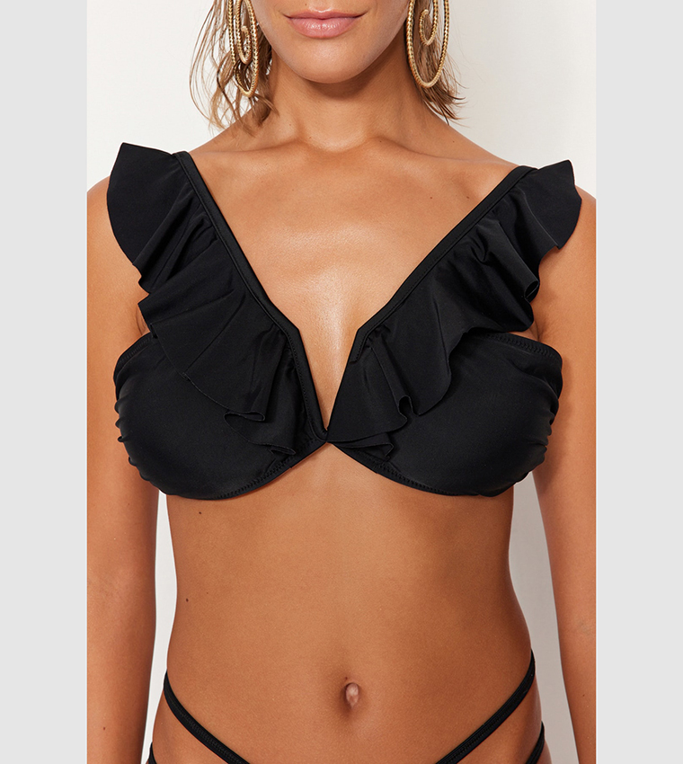 Underwire Ruffle Bikini Top