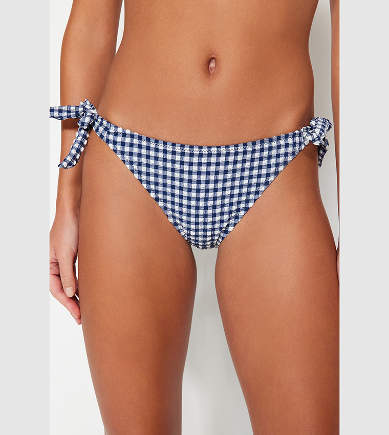 Checkered outlet bikini bottoms