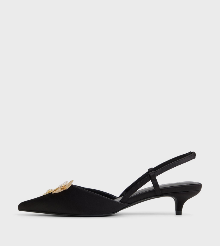 TULIPP Appliqued Slingback Pumps