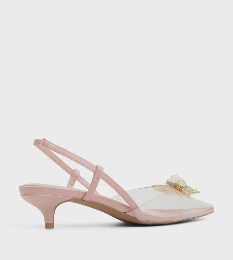 TULIPP Appliqued Slingback Pumps
