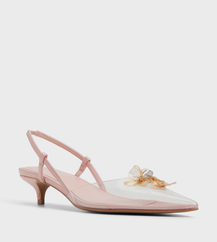 TULIPP Appliqued Slingback Pumps