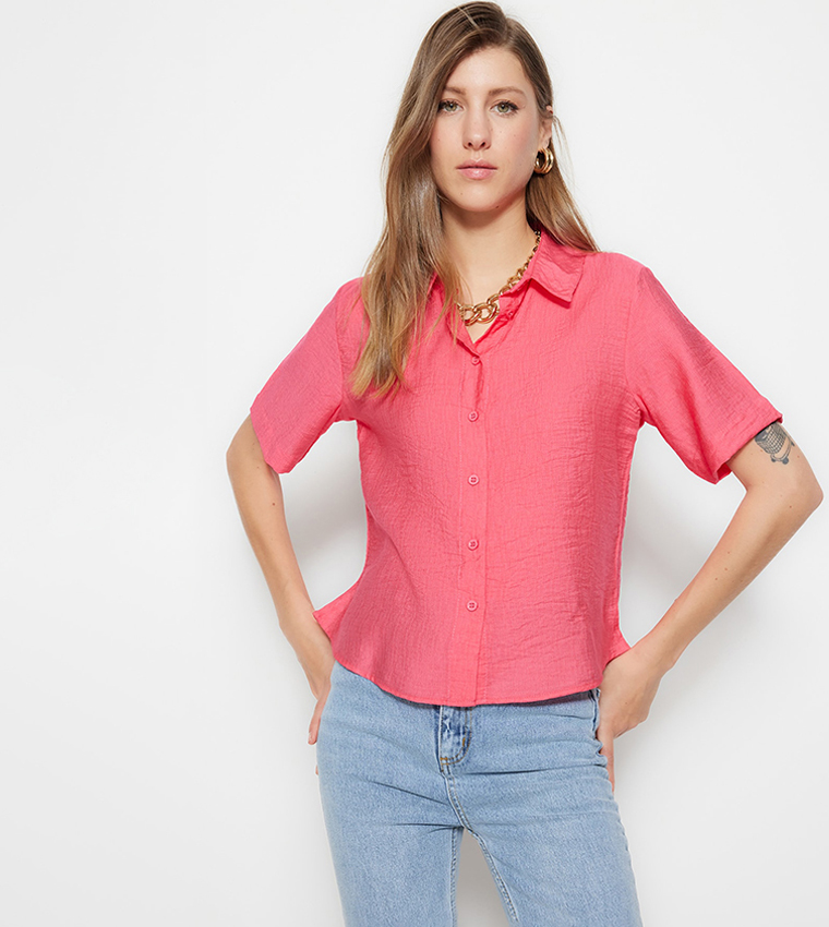 Short sleeve woven shirts clearance