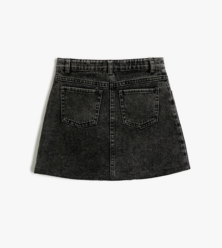 Black denim hot sale skirt cheap