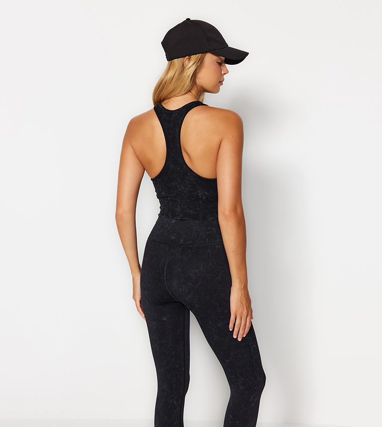 Buy Trendyol Black Seamless/Seamless Support Back Detail Sports