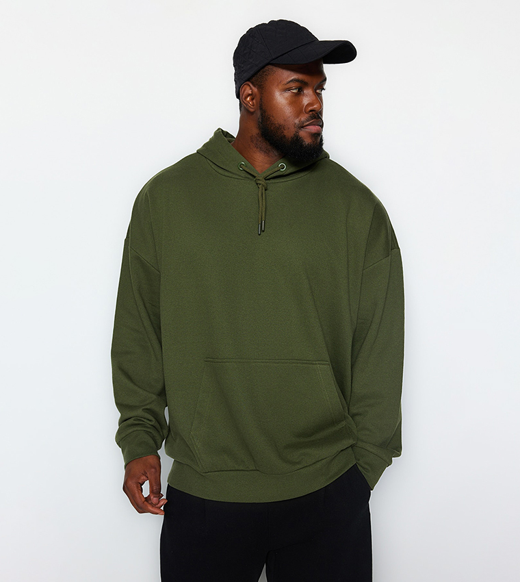 Oversized 2025 khaki hoodie