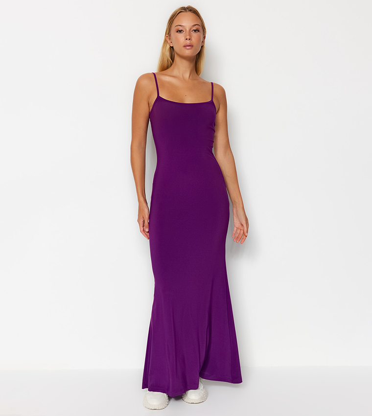 Mauve maxi dress casual hotsell