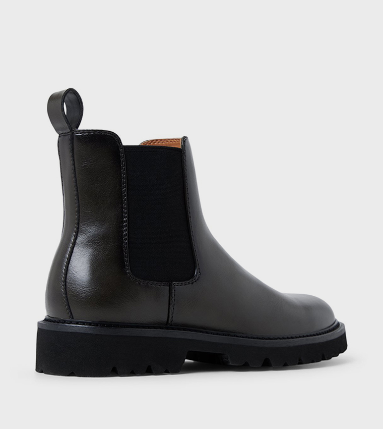 TWELLMAN Round Toe Chelsea Boots