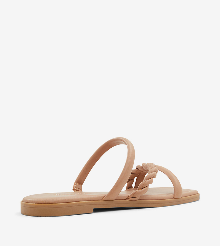 Open toe best sale strap flat sandals