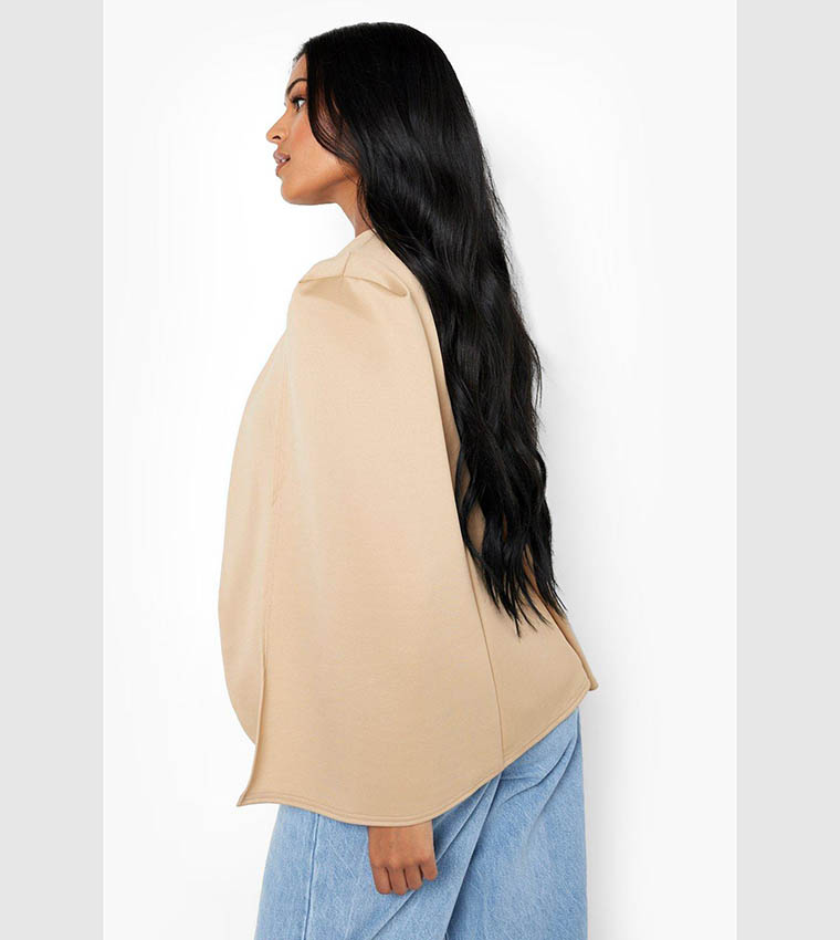 Cape on sale blazer beige