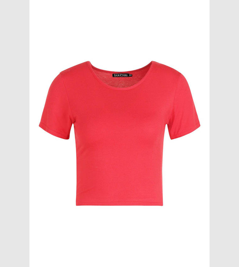 Basic Short Sleeves Crop Top