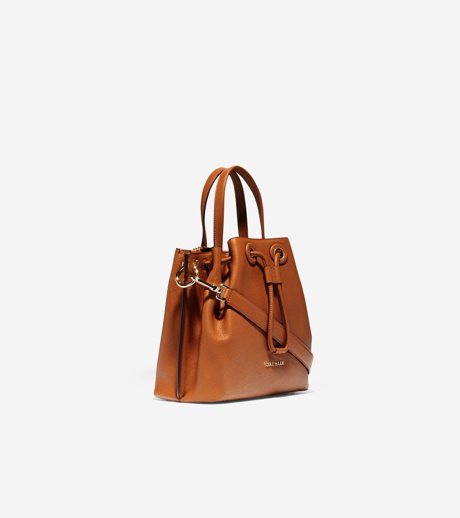 Small Bucket Bag-Brown