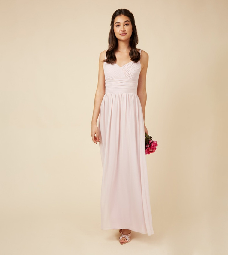 Buy Little Mistress Braided Strap Bridesmaid Dress In Light Pink 6thStreet UAE