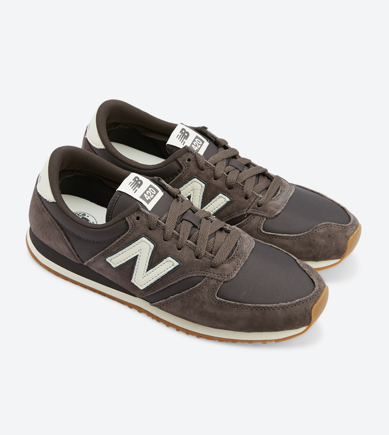 Buy New Balance 420 Lace Up Closure Round Toe Sneakers Brown In Brown 6thStreet Qatar