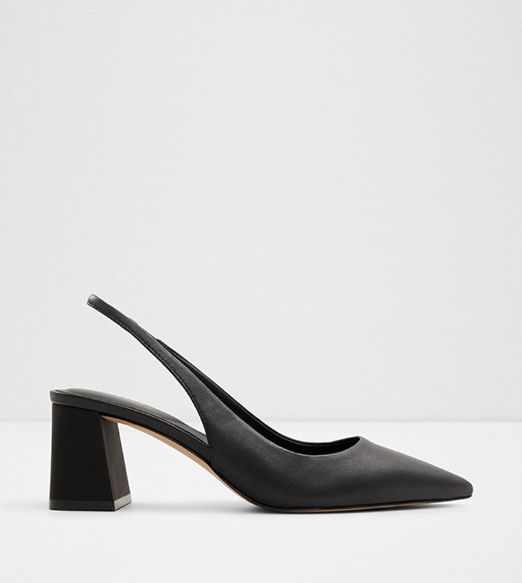 Buy Aldo ULIANA Block Heel Slingback Pumps In Black 6thStreet Saudi Arabia