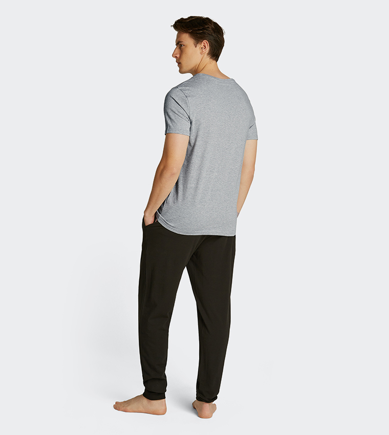 3-Pack Solid Short Sleeves Sleep Tops