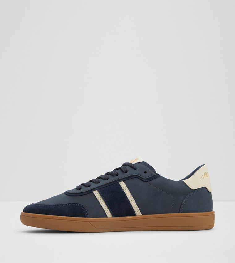 UPTOWN Contrast Stripe Lace-Up Sneakers