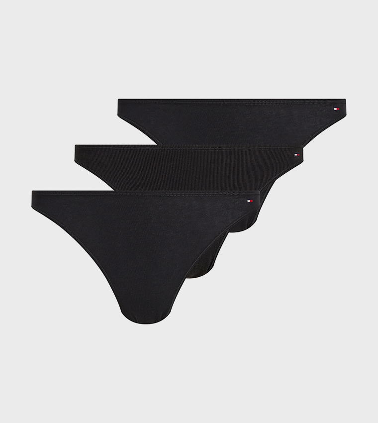 Pack of 3 Solid Bikini Briefs
